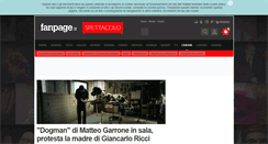 Desktop Screenshot of cinema.fanpage.it