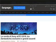 Tablet Screenshot of games.fanpage.it