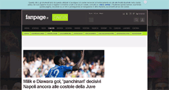Desktop Screenshot of calcio.fanpage.it